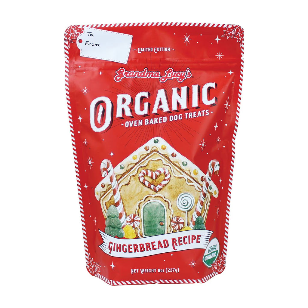 Organic Gingerbread Oven Baked Dog Treats 8oz