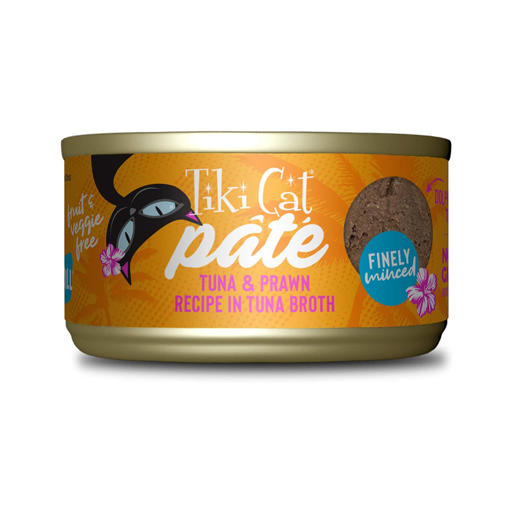 Grill Tuna with Prawn Recipe Pate Grain-Free Canned Cat Food 2.82oz