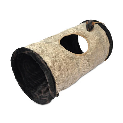 Purr & Pounce Cat Tunnel Espresso