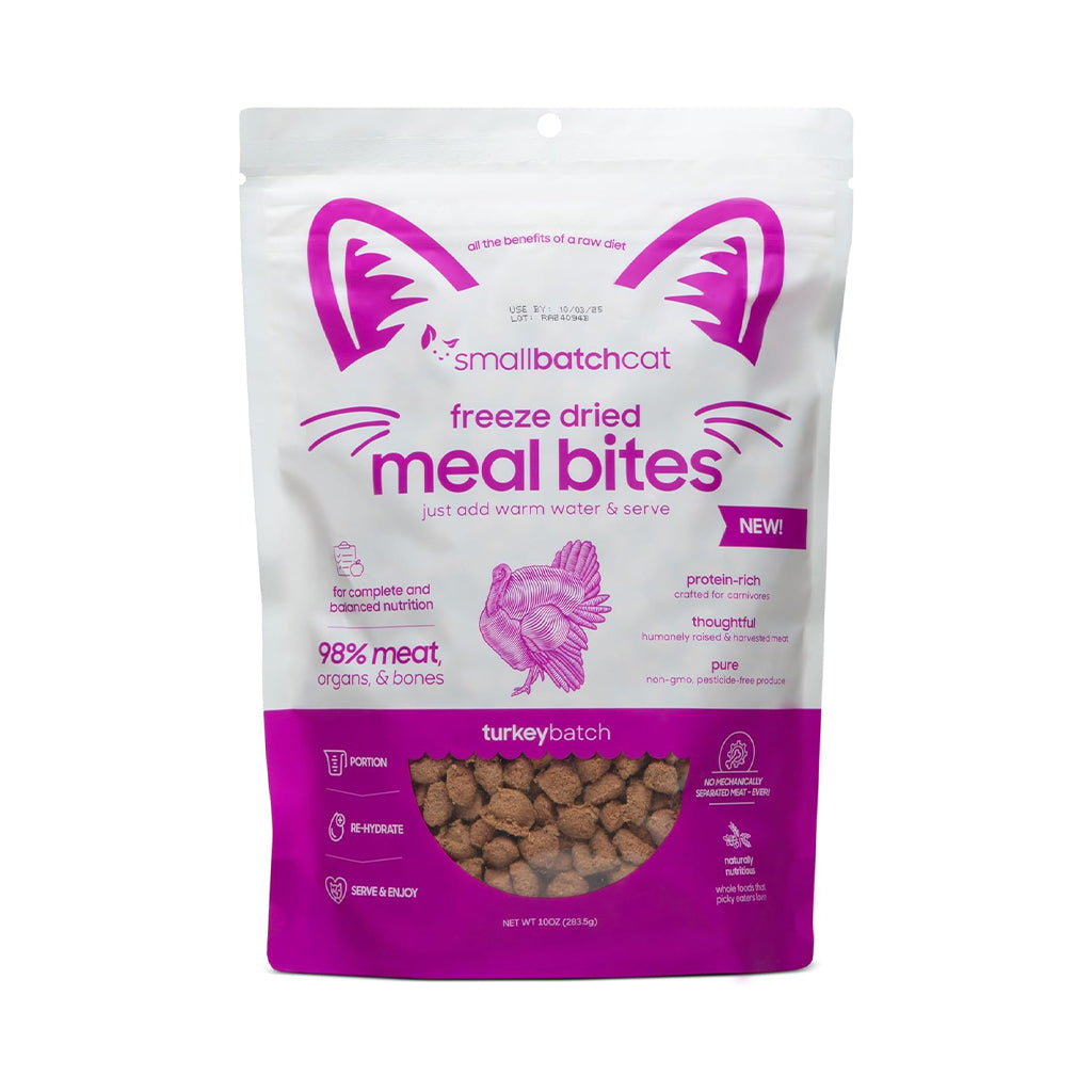 Turkey Freeze-Dried Mealbites for Cats 10 oz