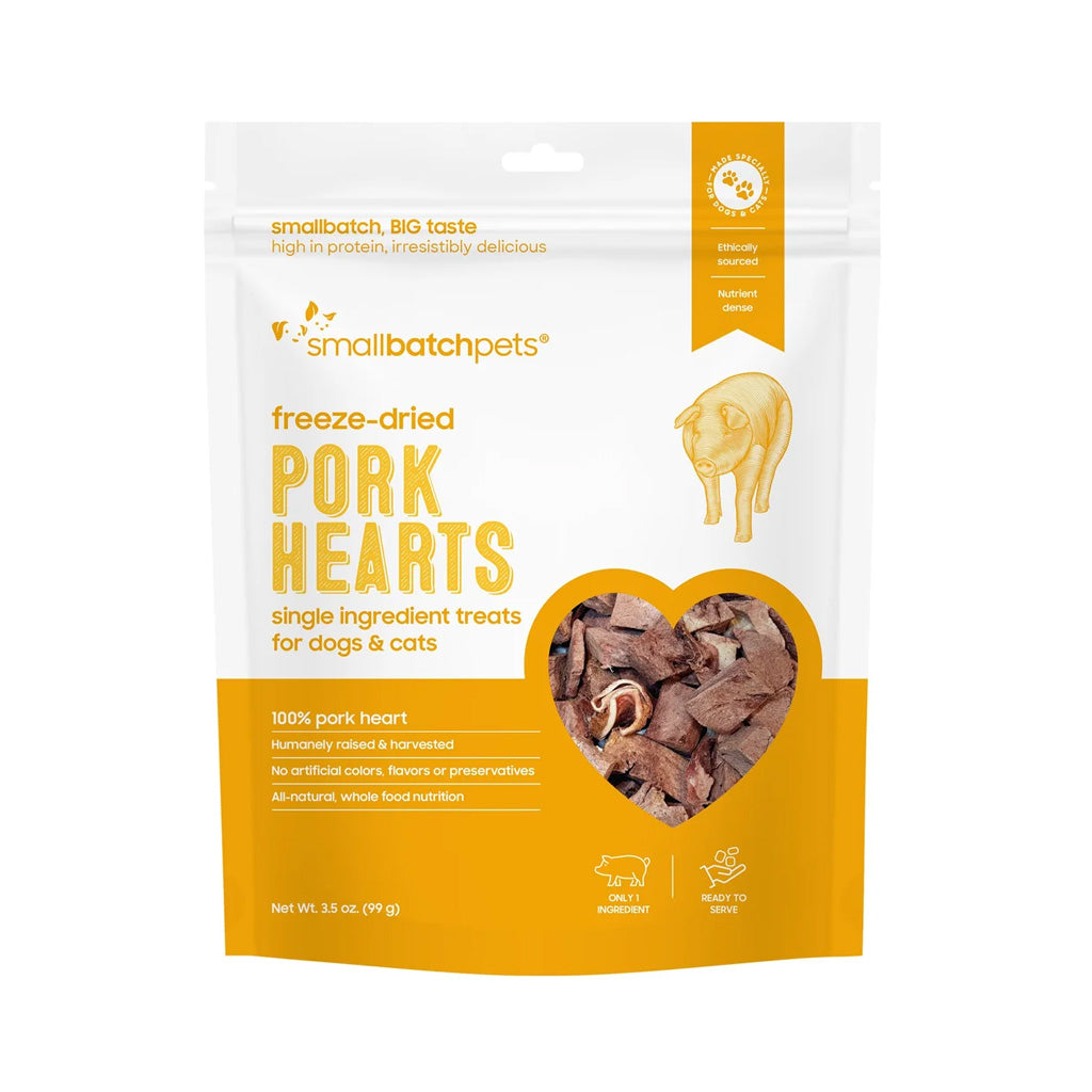 Freeze-dried Raw Pork Hearts Treats 3.5oz
