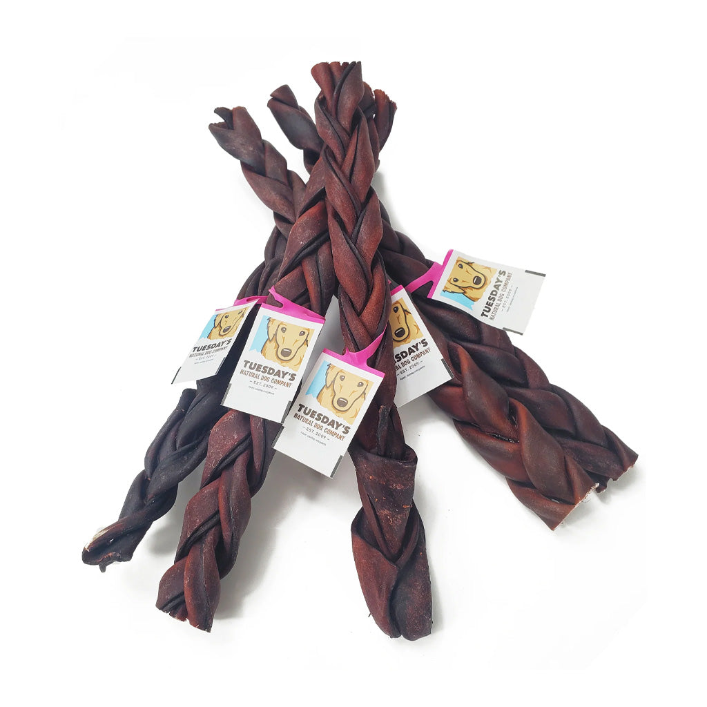 12" Braided Collagen Stick