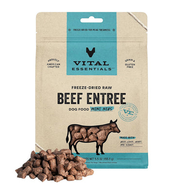 Freeze-Dried Raw Beef Mini Nibs Dog Food