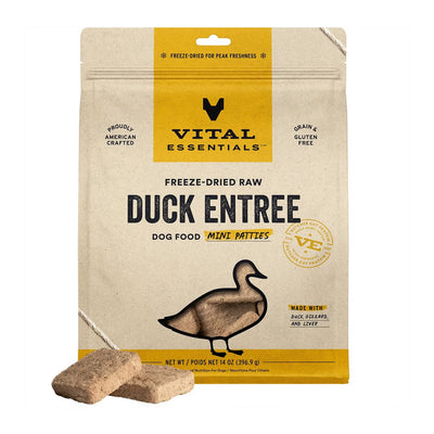 Freeze-Dried Raw Duck Mini Patties Dog Food 14oz