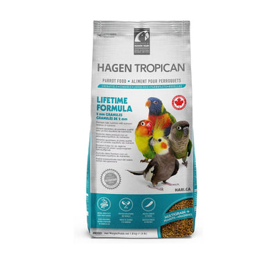 Tropican Parrot Food Lifetime Formula 4mm Granules