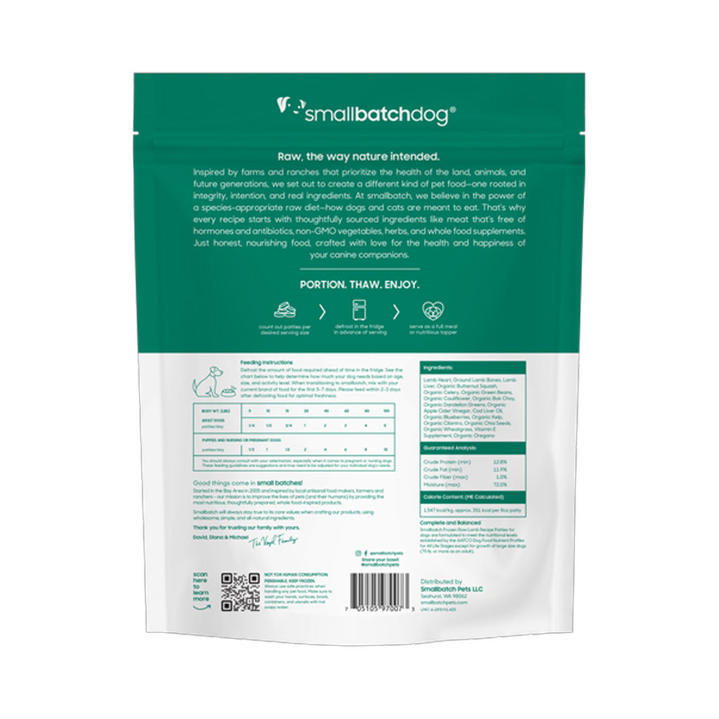 Lamb Batch Frozen Raw for Dogs