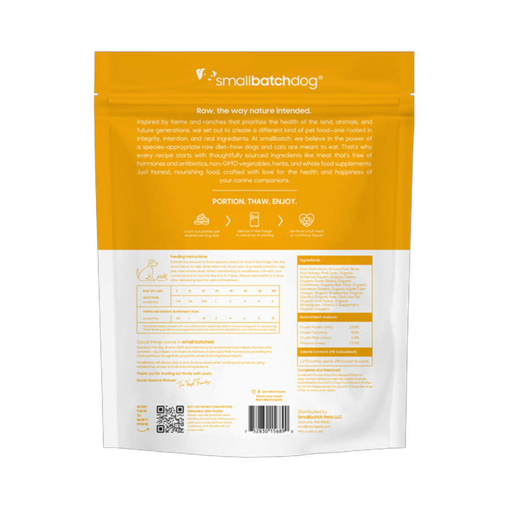 Pork Batch Frozen Raw for Dogs