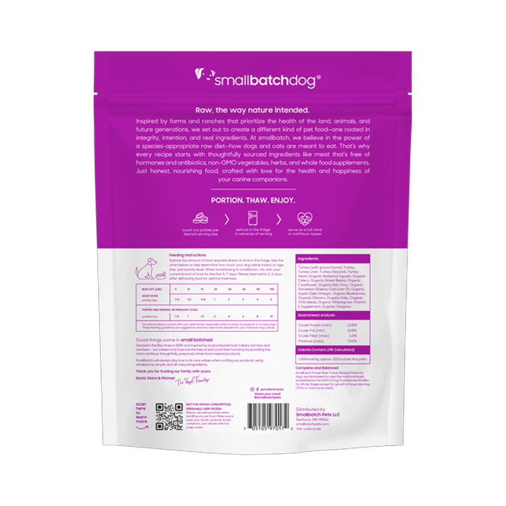 Turkey Batch Frozen Raw for Dogs