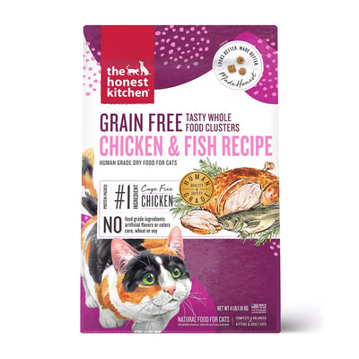 Whole Food Clusters Grain-Free Chicken & Fish Dry Cat Food 4lb