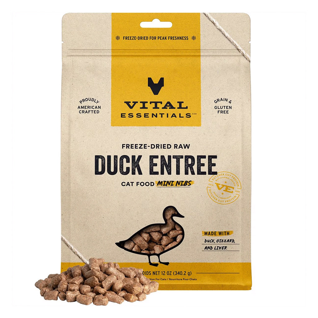 Duck Mini Nibs Freeze-Dried for Cats 12oz