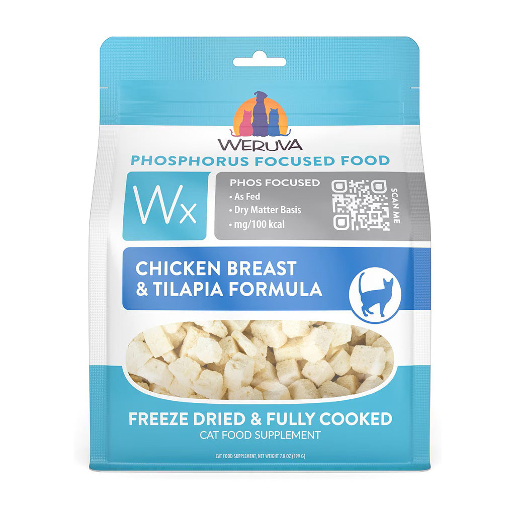 Wx Phos Focused Chicken Breast & Tilapia Formula Grain-Free Freeze-Dried Cat Food