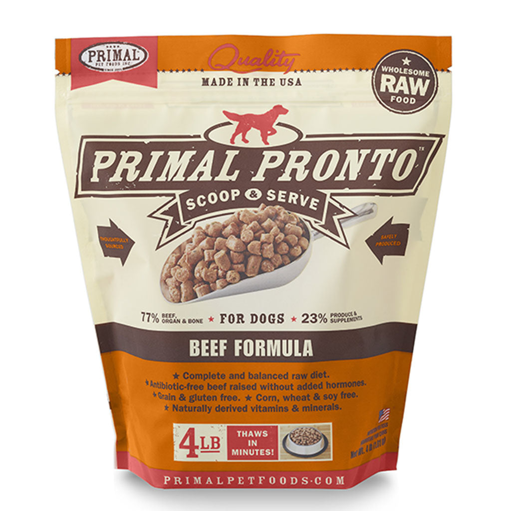Beef Pronto Frozen Raw for Dogs 4lb