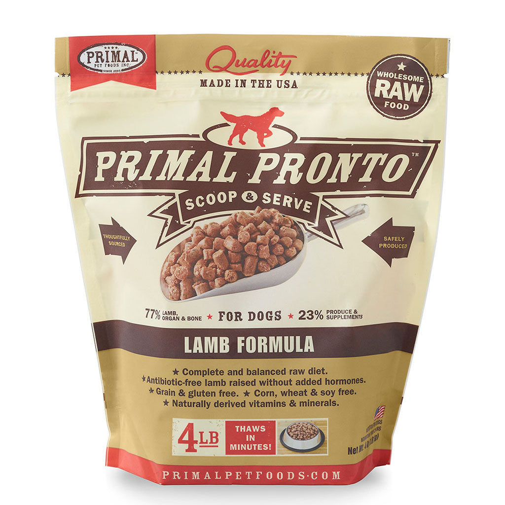 Lamb Pronto Frozen Raw for Dogs 4lb