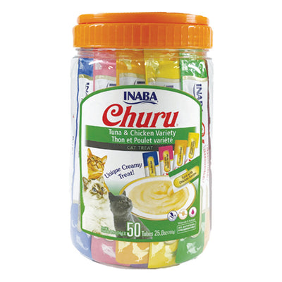 Inaba Churu Tuna & Chicken Puree Variety Pack 50ct
