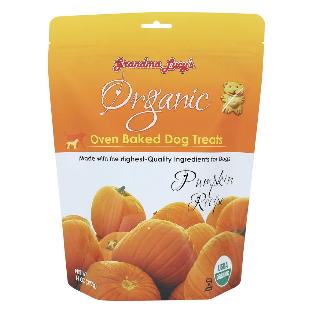 Organic Pumpkin Oven Baked Dog Treats 14oz