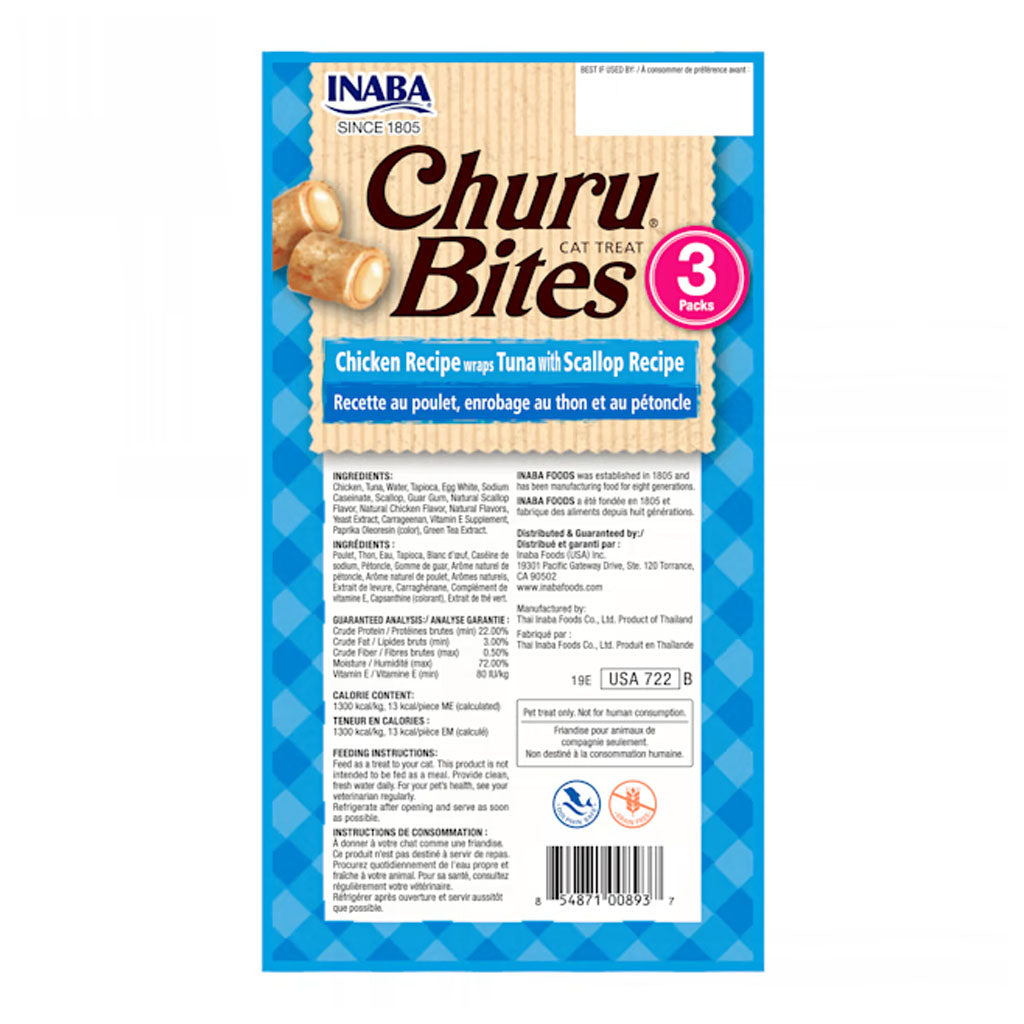 Churu Bites Chicken & Tuna with Scallop 3 Pack