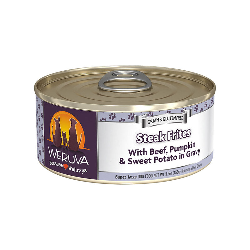 Steak Frites with Beef, Pumpkin & Sweet Potatoes in Gravy Canned Food for Dogs